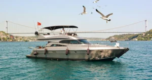 Motoryacht Exterior P103 19 meters 13 people capacity best yacht rental with Premionly in Istanbul