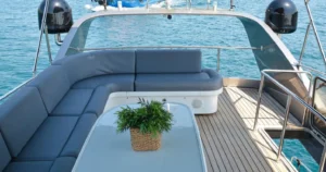 Motoryacht Interior P103 19 meters 13 people capacity best yacht rental with Premionly in Istanbul