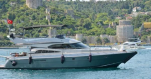 Motoryacht Exterior P103 19 meters 13 people capacity best yacht rental with Premionly in Istanbul