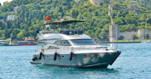 Motoryacht Exterior P103 19 meters 13 people capacity best yacht rental with Premionly in Istanbul