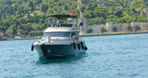 Motoryacht Exterior P103 19 meters 13 people capacity best yacht rental with Premionly in Istanbul