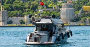 Motoryacht Exterior P103 19 meters 13 people capacity best yacht rental with Premionly in Istanbul