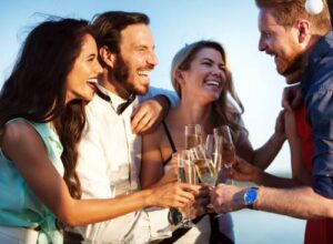 After Party on Yacht Boat