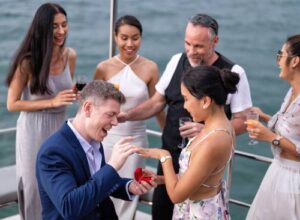 Marriage Proposal on Yacht Boat