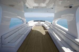 Motoryacht P120 Interior 24 meters 35 people tour capacity 30 people dinner capacity best rental yacht prices with Premionly in Istanbul.