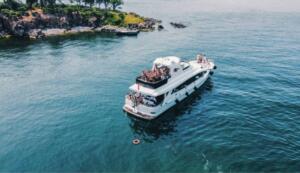 Motoryacht P120 Exterior 24 meters 35 people tour capacity 30 people dinner capacity best rental yacht prices with Premionly in Istanbul.