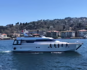 Motoryacht Exterior P115 26 meters 30 person capacity Yacht Rental with Premionly.com in Istanbul