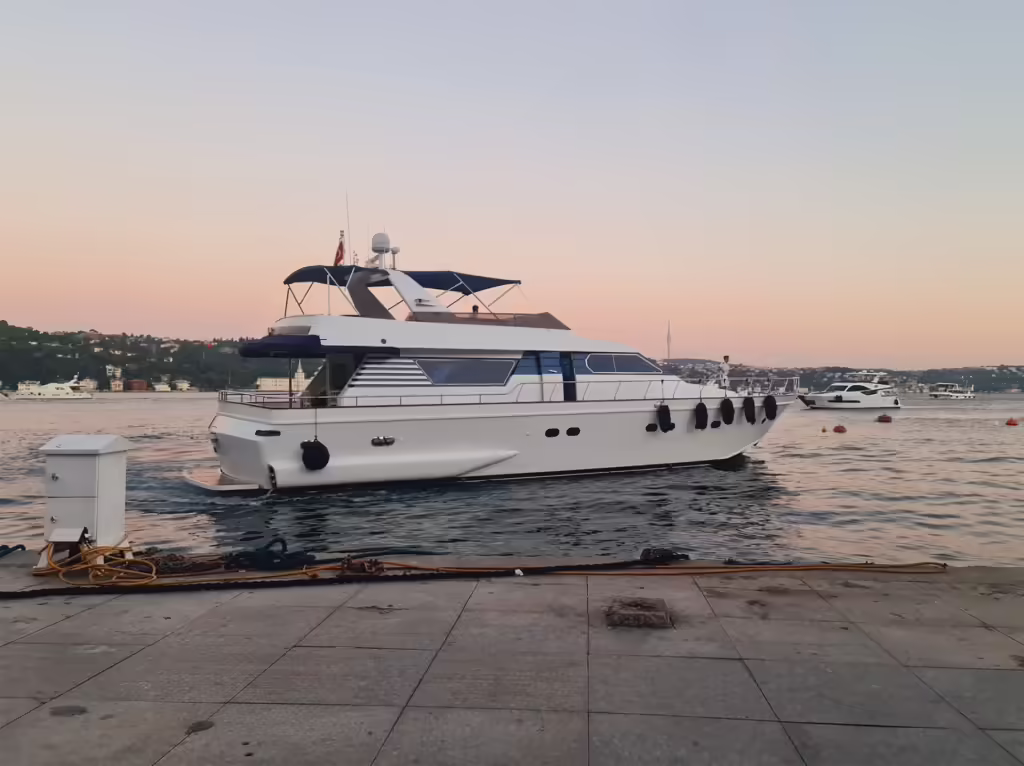 Motoryacht Exterior P115 26 meters 30 person capacity Yacht Rental with Premionly.com in Istanbul