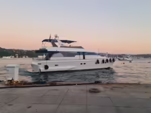 Motoryacht Exterior P115 26 meters 30 person capacity Yacht Rental with Premionly.com in Istanbul