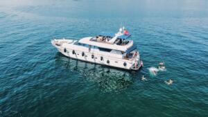 Motoryacht P115 Exterior 26 meters 30 People Capacity Best Yacht Rental with Premionly.com in Istanbul