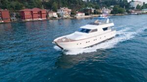 Motoryacht P115 Exterior 26 meters 30 people capacity Istanbul's best Yacht Rental with Premionly.com